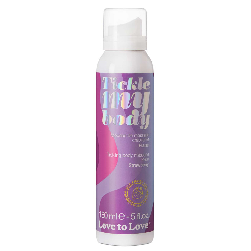 Love to Love Mousse de massage crépitante Tickle My Body Fraise 150ml